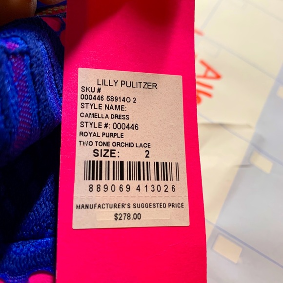 Lilly Pulitzer Camella dress orchid lace - Picture 2 of 2